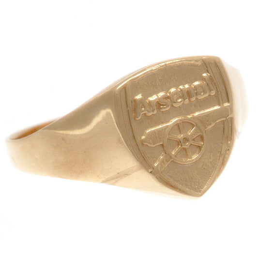 Arsenal FC 9ct Gold Crest Ring Medium