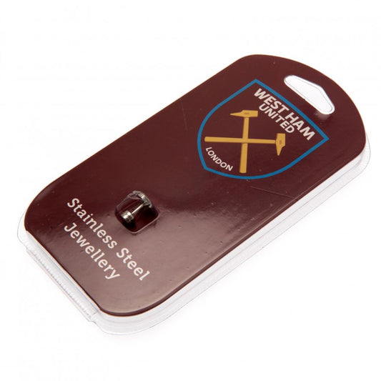 109754 West Ham United FC Cut Out Stud Earring 1