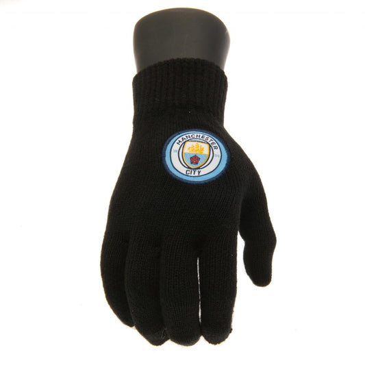 110977 Manchester City FC Knitted Gloves Junior 1