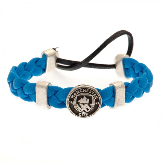 162521 Manchester City FC PU Slider Bracelet 1