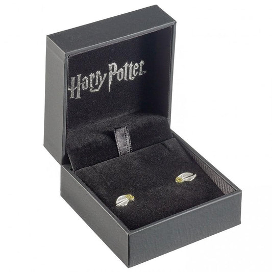 167310 Harry Potter Sterling Silver Earrings Golden Snitch 1