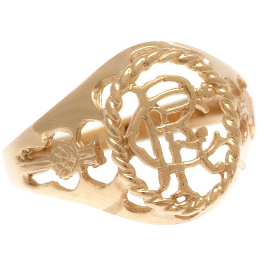 174553 Rangers FC 9ct Gold Crest Ring 1