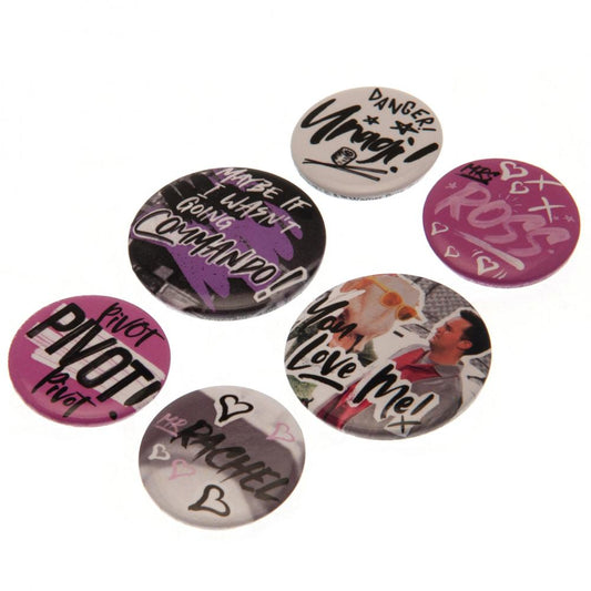 175830 Friends Button Badge Set Doodle 1