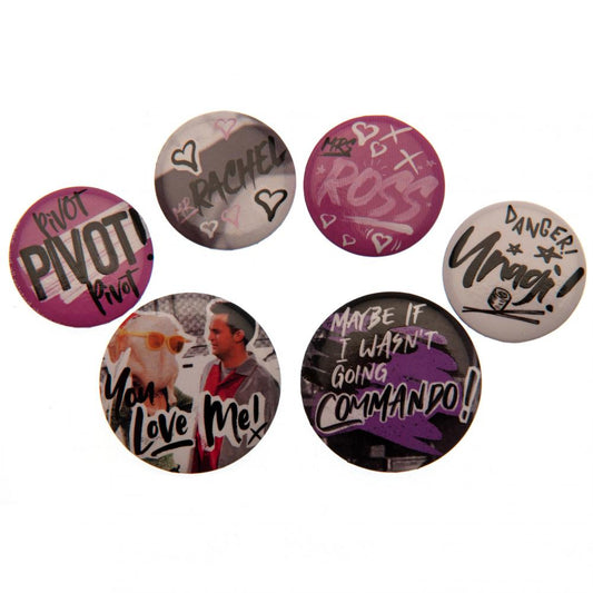 175830 Friends Button Badge Set Doodle