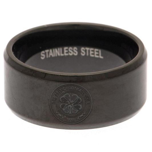 188345 Celtic FC Black IP Ring