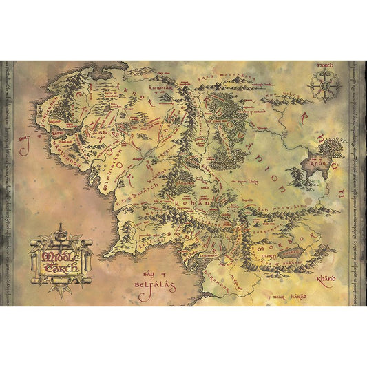 192628 The Lord Of The Rings Poster Middle Earth 192