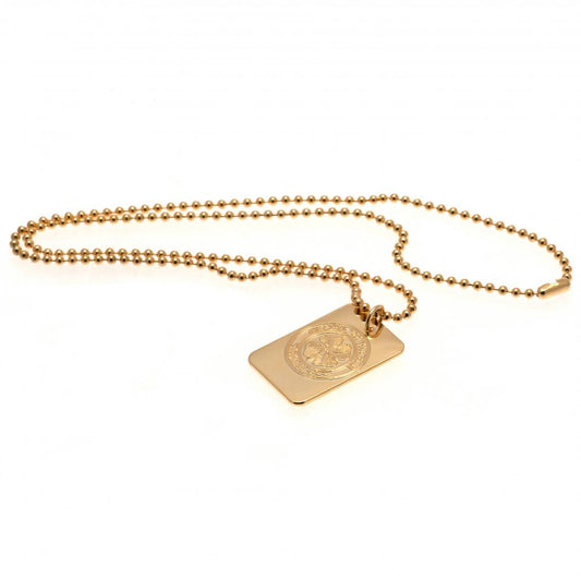 67028 Celtic FC Gold Plated Dog Tag Chain 1