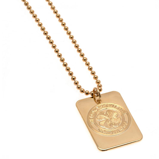 67028 Celtic FC Gold Plated Dog Tag Chain