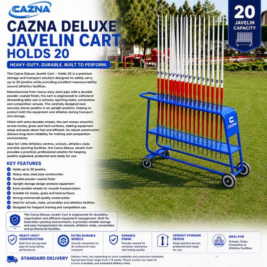 Cazna Deluxe Javelin Cart – Holds 20