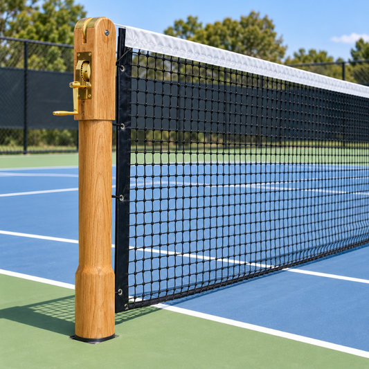 Cazna Timber Tennis Posts – Wimbledon Spec