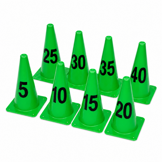 Cazna Numbered Training Cones 12" – Pack of 8
