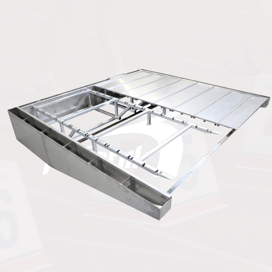Polanik steel-aluminium cover for water jump pit