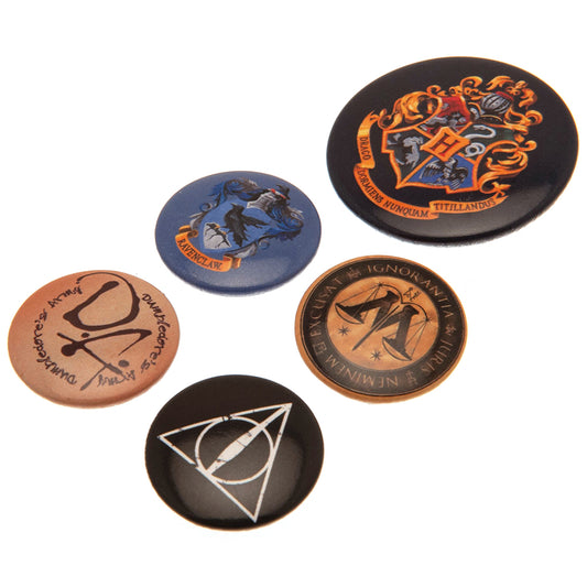 Harry Potter Button Badge Set Hogwarts 1
