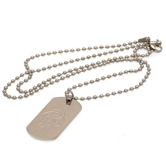 Rangers FC Engraved Dog Tag Chain 1