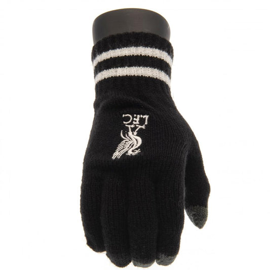 Liverpool FC Touchscreen Knitted Gloves Youths BK 1