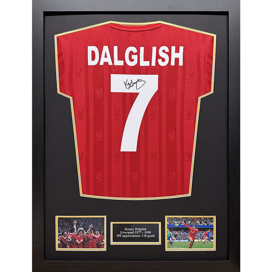 Liverpool FC 1986 Dalglish Signed Shirt Framed