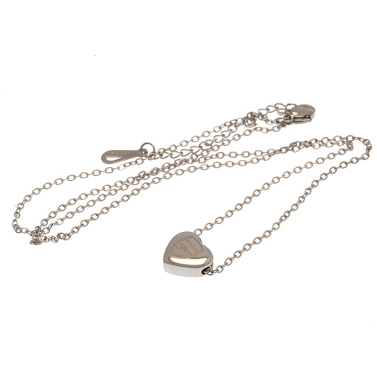 Arsenal FC Stainless Steel Heart Necklace 1