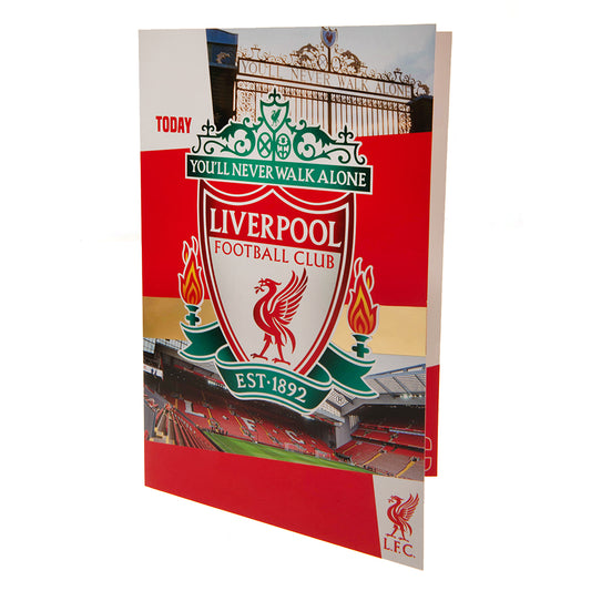 Liverpool FC Birthday Card With Stickers 2