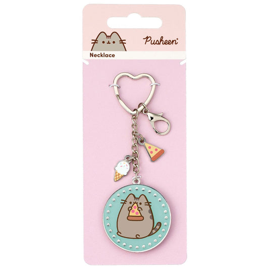 Pusheen Charm Keyring Pizza 1