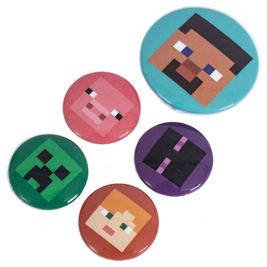Minecraft Button Badge Set 1