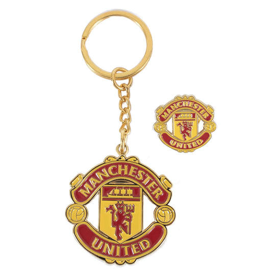 Manchester United FC Keyring Badge Set