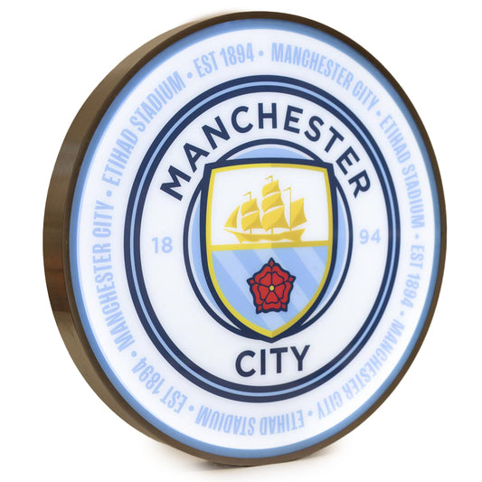 Manchester City FC 12 Inch LED Wall Light 1