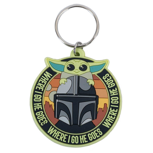 Star Wars The Mandalorian Grogu Mando PVC Keyring