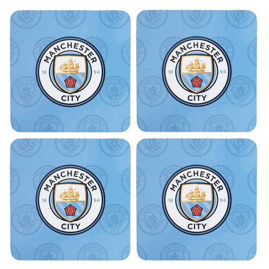 Manchester City FC 4pk Cork Coaster 1