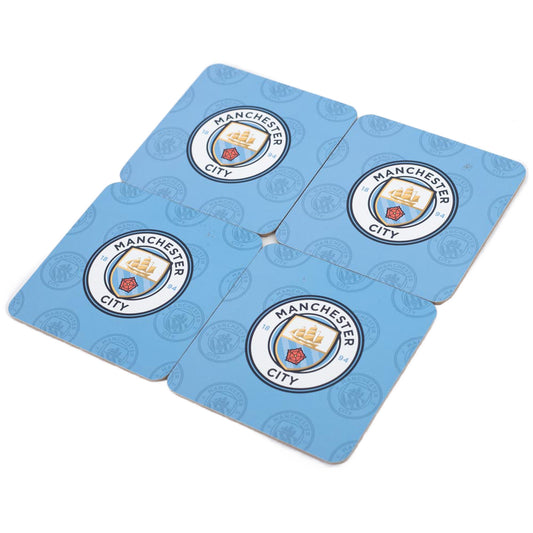 Manchester City FC 4pk Cork Coaster 2