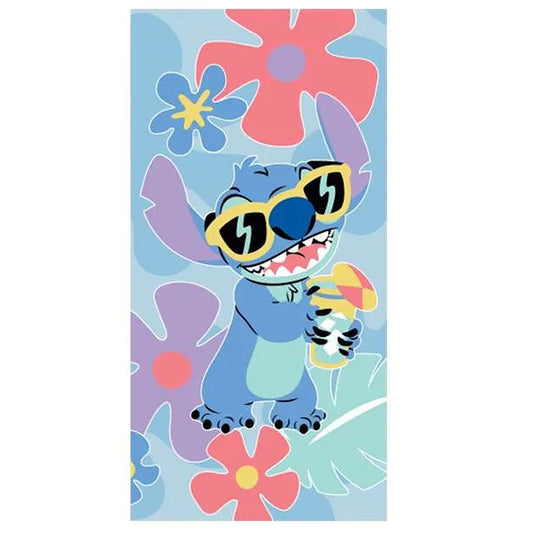 Lilo Stitch Floral Towel