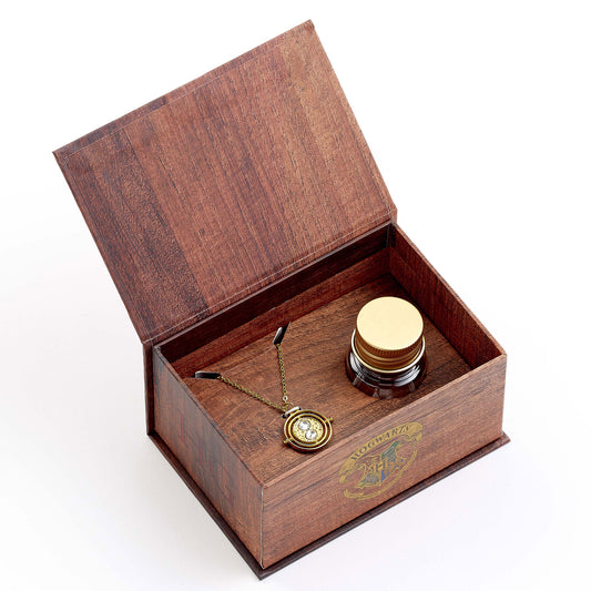 Harry Potter Time Turner Necklace Earrings Gift Box 1