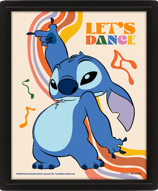 Lilo & Stitch Let’s Dance Framed 3D Picture
