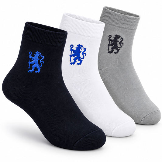 Chelsea FC 3pk Adults Ankle Socks Size 5-7