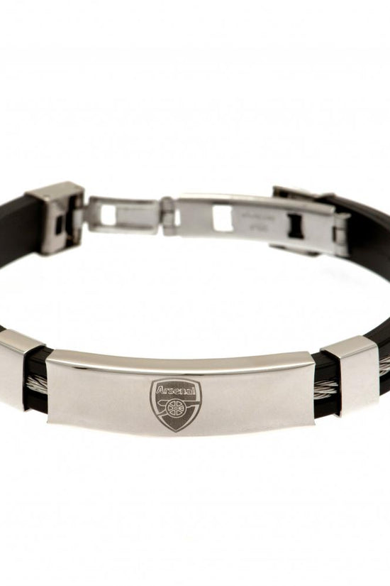 102005 Arsenal FC Silver Inlay Silicone Bracelet 1