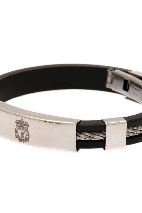 102009 Liverpool FC Silver Inlay Silicone Bracelet
