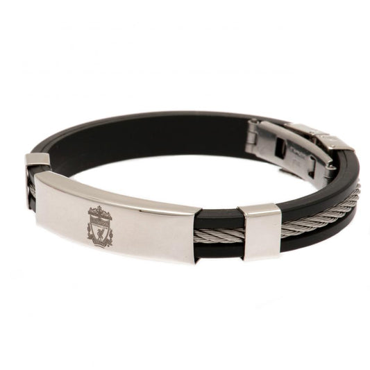 102009 Liverpool FC Silver Inlay Silicone Bracelet