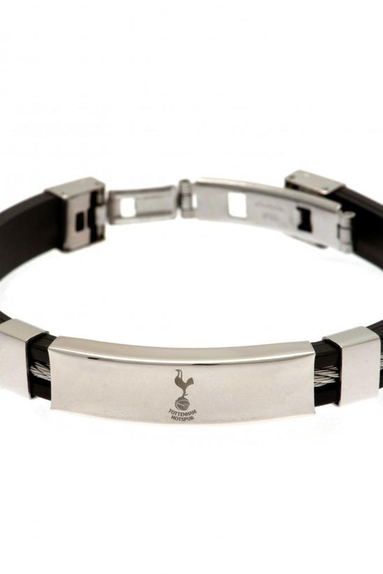 102011 Tottenham Hotspur FC Silver Inlay Silicone Bracelet 1