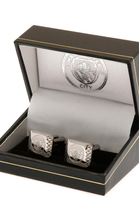 Manchester City FC Stainless Steel Patterned Cufflinks