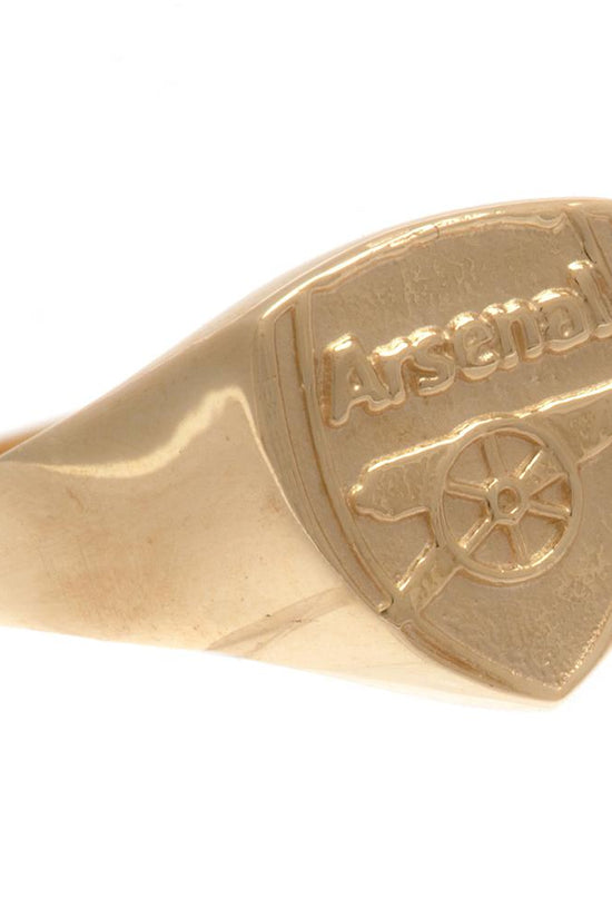 Arsenal FC 9ct Gold Crest Ring Large