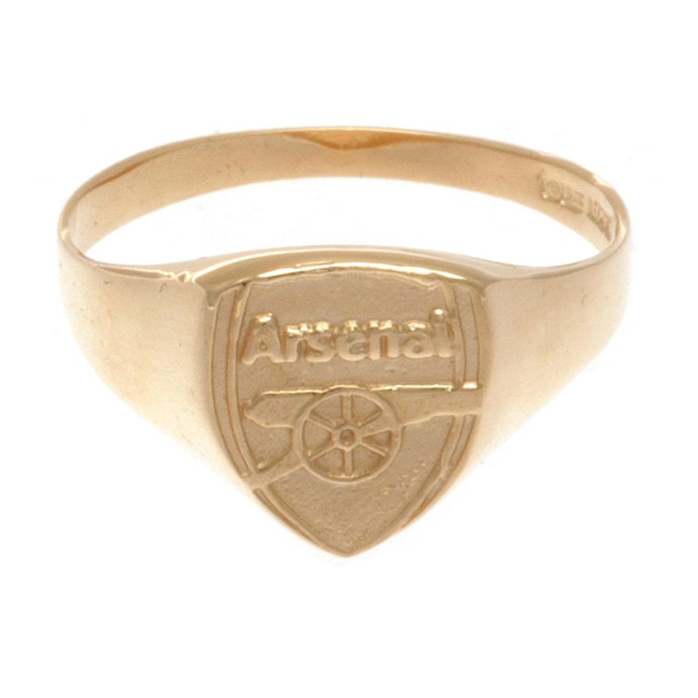Arsenal FC 9ct Gold Crest Ring Medium