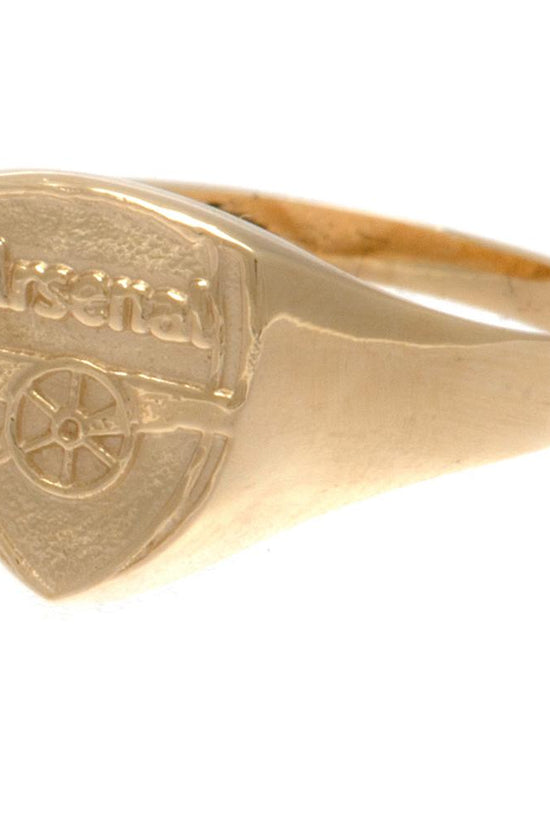 Arsenal FC 9ct Gold Crest Ring Medium
