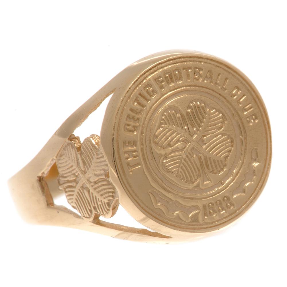 102070 Celtic FC 9ct Gold Crest Ring 1