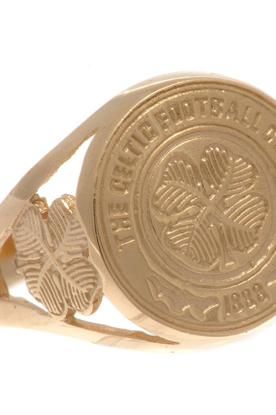Celtic FC 9ct Gold Crest Ring Large