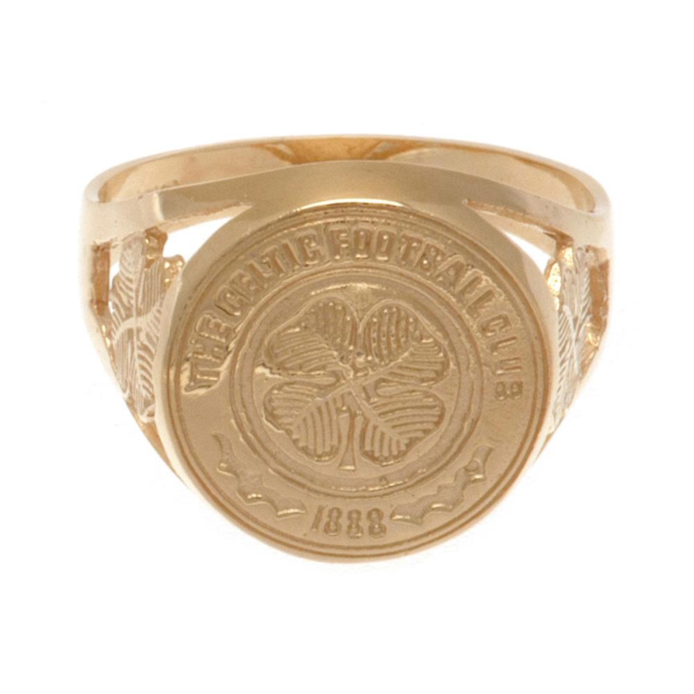 102070 Celtic FC 9ct Gold Crest Ring 2