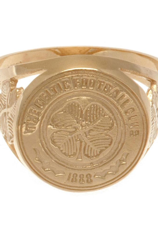 Celtic FC 9ct Gold Crest Ring Medium