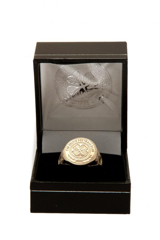 Celtic FC 9ct Gold Crest Ring Medium