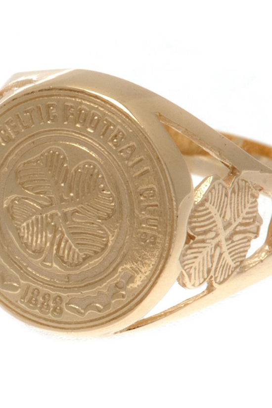 Celtic FC 9ct Gold Crest Ring Medium
