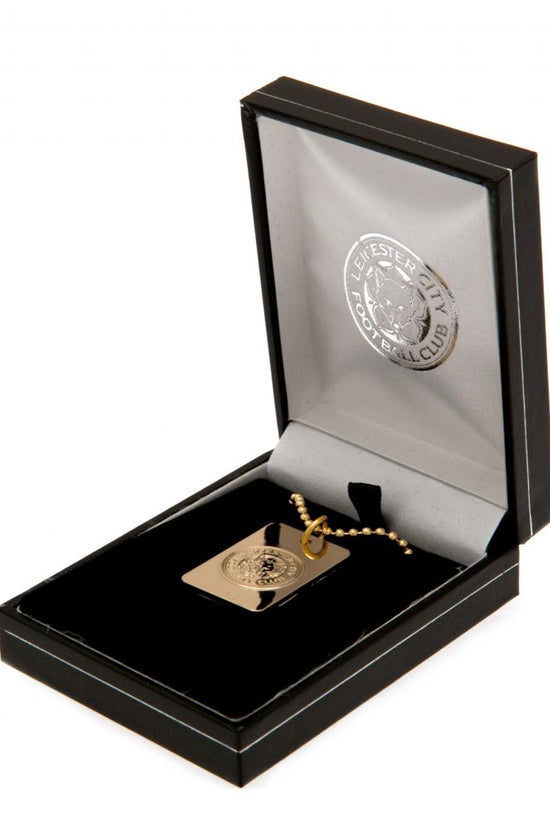 102922 Leicester City FC Gold Plated Dog Tag Chain 2