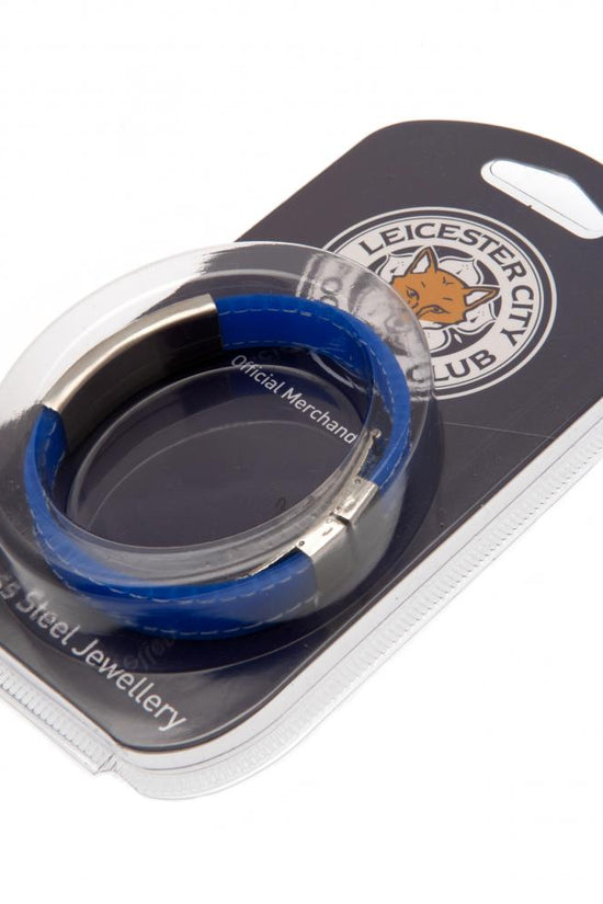 103226 Leicester City FC Stitched Silicone Bracelet BL 2