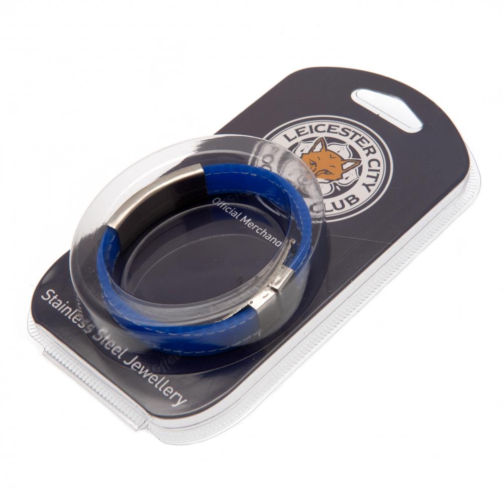 103226 Leicester City FC Stitched Silicone Bracelet BL 2